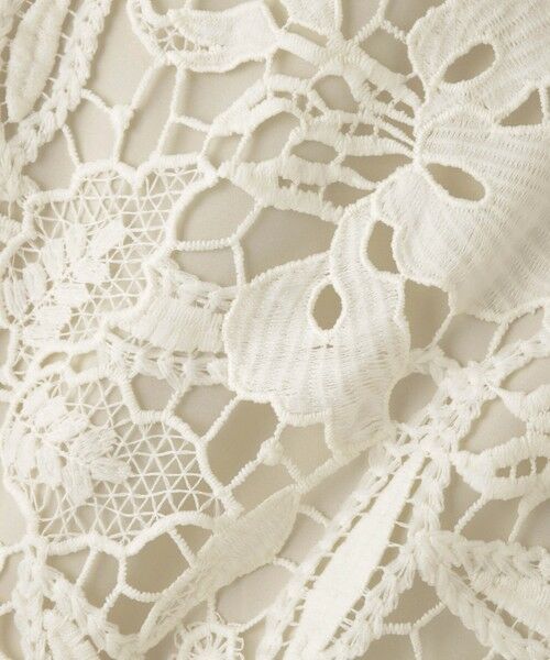 QUEENS COURT / クイーンズコート テーラードジャケット | ボタニカルレースブルゾン≪手洗い可能≫ | 詳細18