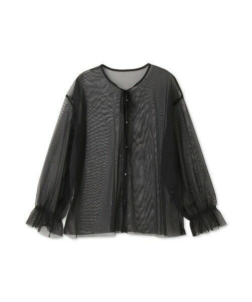 QUEENS COURT / クイーンズコート テーラードジャケット | チュールレイヤーセットツィードジャケット | 詳細13