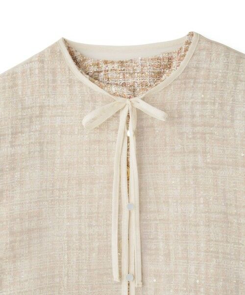 QUEENS COURT / クイーンズコート テーラードジャケット | チュールレイヤーセットツィードジャケット | 詳細27