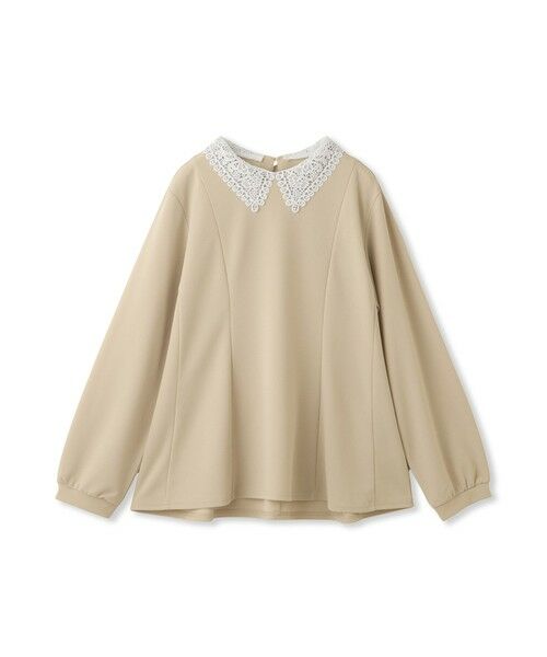 QUEENS COURT / クイーンズコート カットソー | カットジョーゼットレースカラーフレアプルオーバー | 詳細20