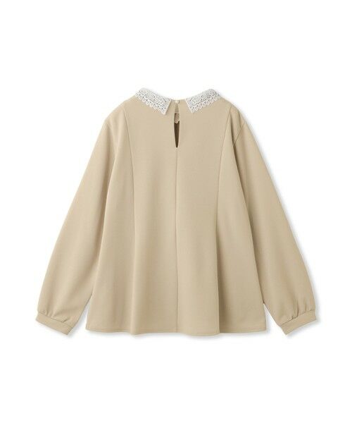 QUEENS COURT / クイーンズコート カットソー | カットジョーゼットレースカラーフレアプルオーバー | 詳細21