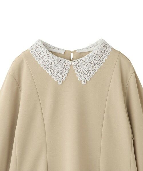 QUEENS COURT / クイーンズコート カットソー | カットジョーゼットレースカラーフレアプルオーバー | 詳細22