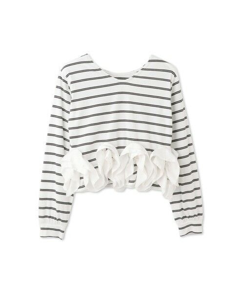 QUEENS COURT / クイーンズコート カットソー | ラッフルヘムクロプトプルオーバー | 詳細5