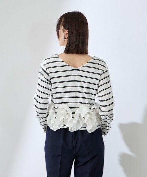 QUEENS COURT / クイーンズコート カットソー | ラッフルヘムクロプトプルオーバー | 詳細3