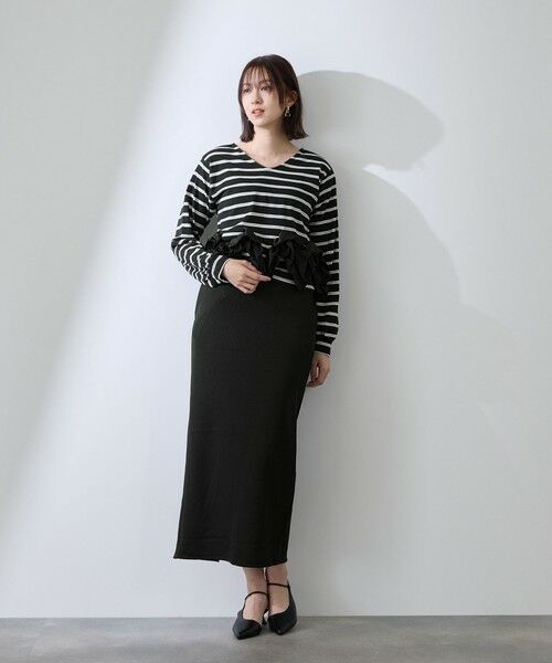 QUEENS COURT / クイーンズコート カットソー | ラッフルヘムクロプトプルオーバー | 詳細11