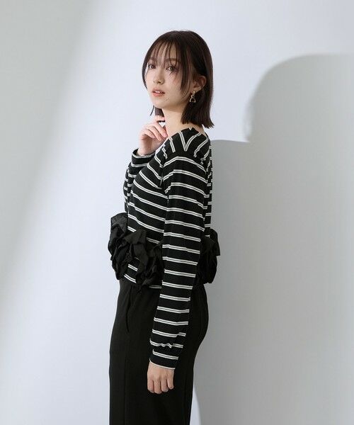 QUEENS COURT / クイーンズコート カットソー | ラッフルヘムクロプトプルオーバー | 詳細8