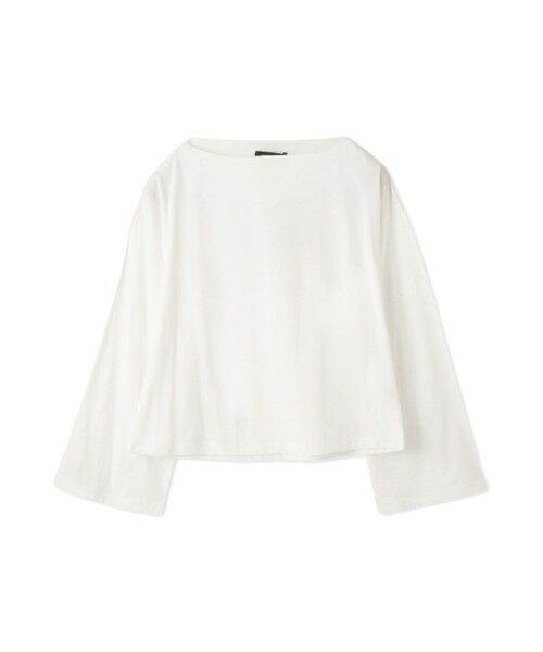 QUEENS COURT / クイーンズコート カットソー | ハイゲージ天竺ボートネックプルオーバー | 詳細4