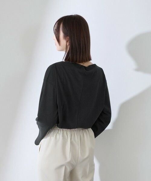 QUEENS COURT / クイーンズコート カットソー | ハイゲージ天竺ボートネックプルオーバー | 詳細7