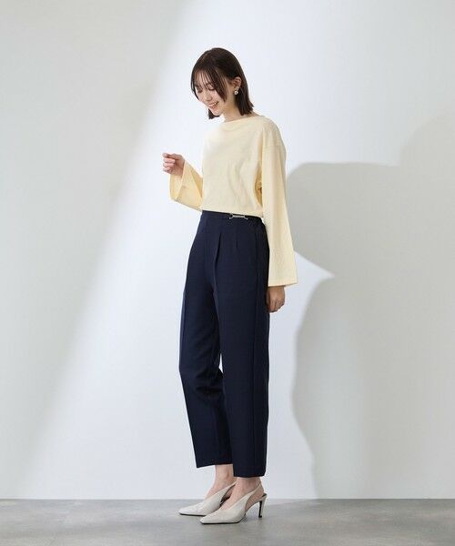 QUEENS COURT / クイーンズコート カットソー | ハイゲージ天竺ボートネックプルオーバー | 詳細24