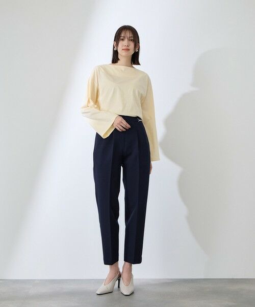 QUEENS COURT / クイーンズコート カットソー | ハイゲージ天竺ボートネックプルオーバー | 詳細25