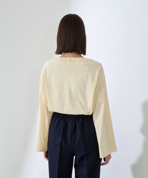 QUEENS COURT / クイーンズコート カットソー | ハイゲージ天竺ボートネックプルオーバー | 詳細22