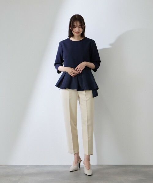 QUEENS COURT / クイーンズコート その他パンツ | ダブルクロスストレッチビットテーパードパンツ | 詳細12