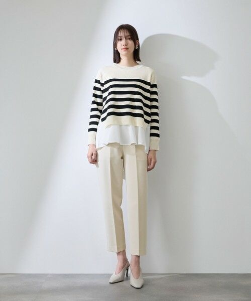 QUEENS COURT / クイーンズコート その他パンツ | ダブルクロスストレッチビットテーパードパンツ | 詳細13