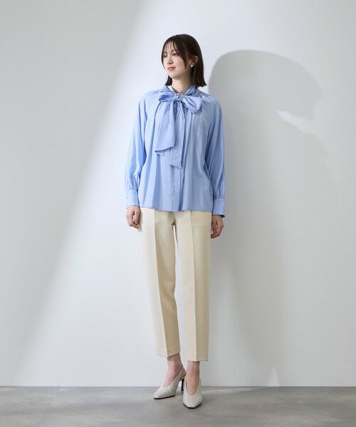 QUEENS COURT / クイーンズコート その他パンツ | ダブルクロスストレッチビットテーパードパンツ | 詳細14