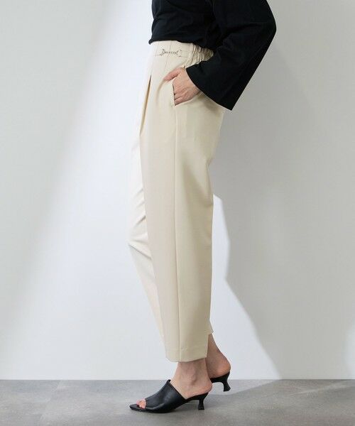 QUEENS COURT / クイーンズコート その他パンツ | ダブルクロスストレッチビットテーパードパンツ | 詳細7