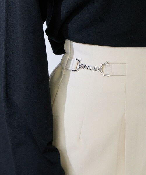 QUEENS COURT / クイーンズコート その他パンツ | ダブルクロスストレッチビットテーパードパンツ | 詳細9