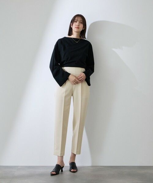 QUEENS COURT / クイーンズコート その他パンツ | ダブルクロスストレッチビットテーパードパンツ | 詳細10