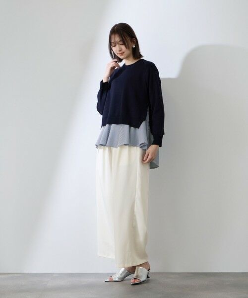 QUEENS COURT / クイーンズコート その他パンツ | ダブルインタックプルオンワイドパンツ | 詳細2