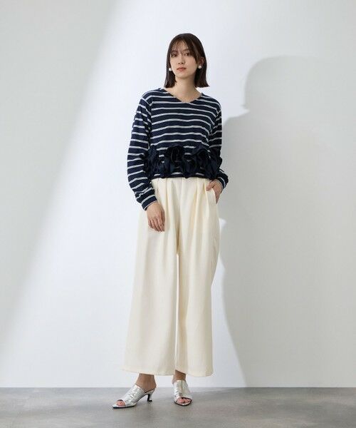 QUEENS COURT / クイーンズコート その他パンツ | ダブルインタックプルオンワイドパンツ | 詳細3