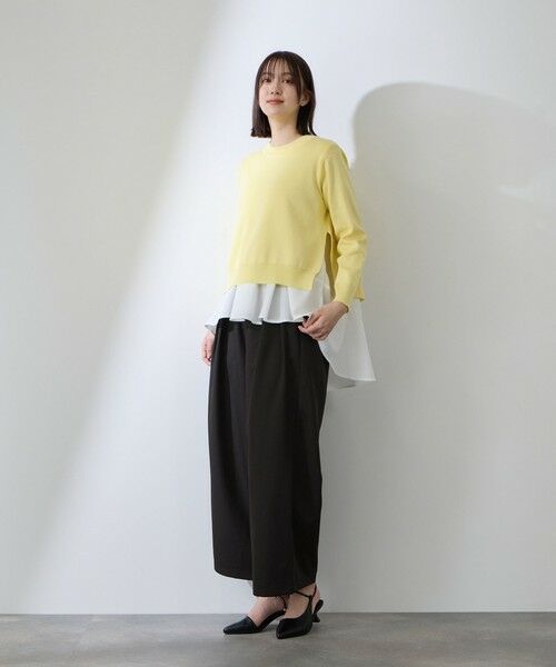 QUEENS COURT / クイーンズコート その他パンツ | ダブルインタックプルオンワイドパンツ | 詳細5