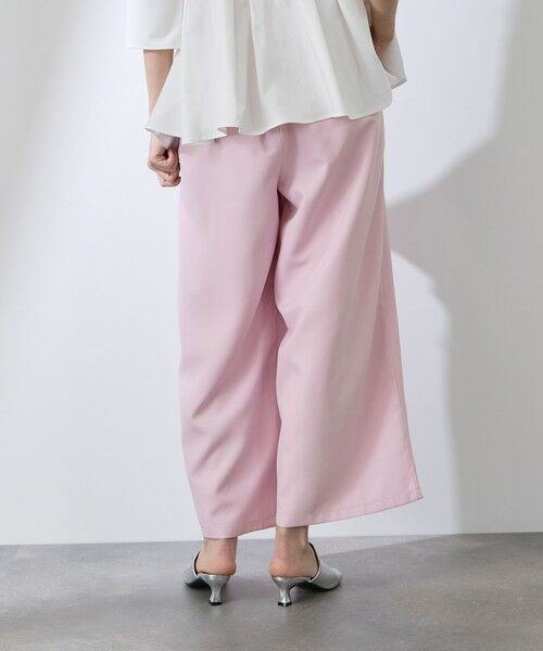 QUEENS COURT / クイーンズコート その他パンツ | ダブルインタックプルオンワイドパンツ | 詳細12