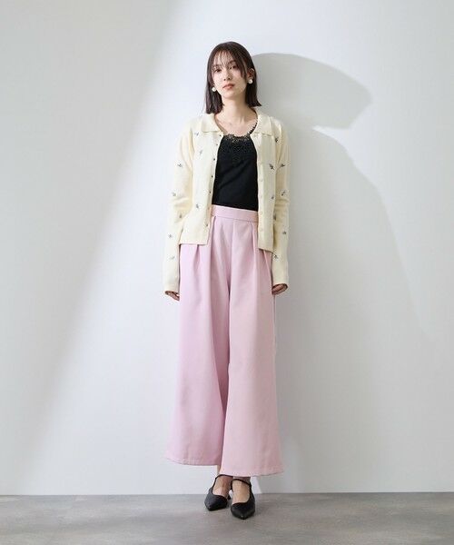 QUEENS COURT / クイーンズコート その他パンツ | ダブルインタックプルオンワイドパンツ | 詳細15