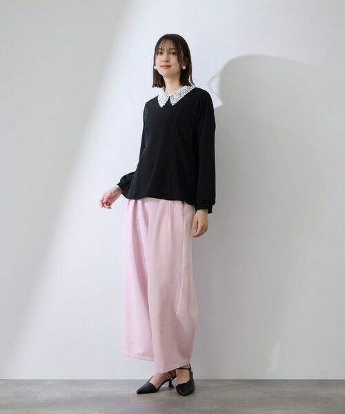 QUEENS COURT / クイーンズコート その他パンツ | ダブルインタックプルオンワイドパンツ | 詳細16