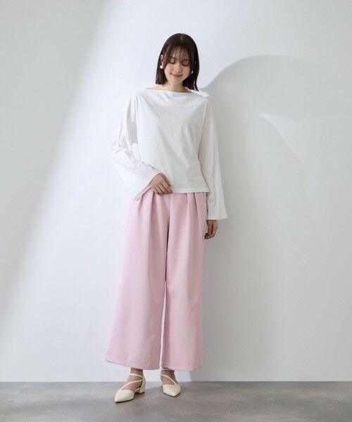 QUEENS COURT / クイーンズコート その他パンツ | ダブルインタックプルオンワイドパンツ | 詳細17