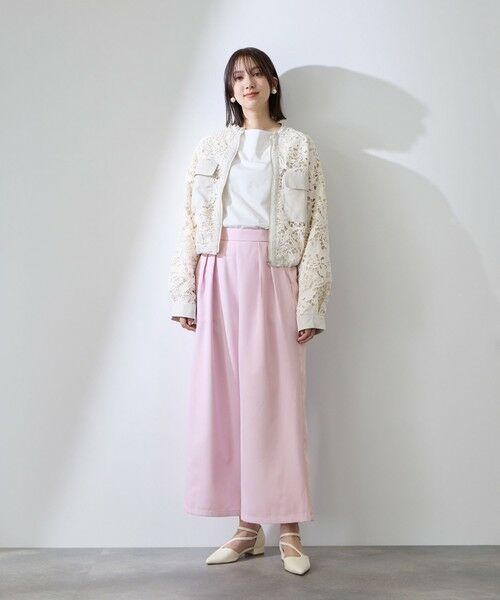 QUEENS COURT / クイーンズコート その他パンツ | ダブルインタックプルオンワイドパンツ | 詳細18