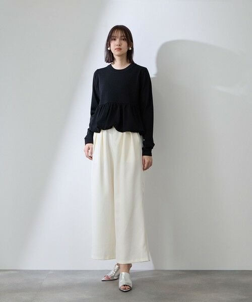 QUEENS COURT / クイーンズコート ニット・セーター | バルーンヘムニットプルオーバー≪手洗い可能≫ | 詳細3