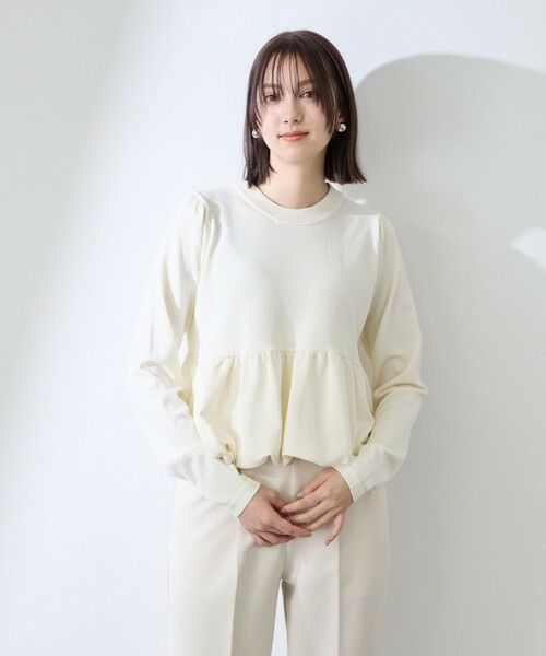 QUEENS COURT / クイーンズコート ニット・セーター | バルーンヘムニットプルオーバー≪手洗い可能≫ | 詳細16