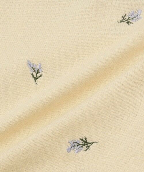 QUEENS COURT / クイーンズコート ニット・セーター | フラワー刺繍ポロニットトップス | 詳細8