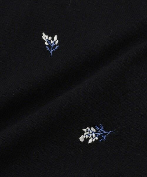 QUEENS COURT / クイーンズコート ニット・セーター | フラワー刺繍ポロニットトップス | 詳細12