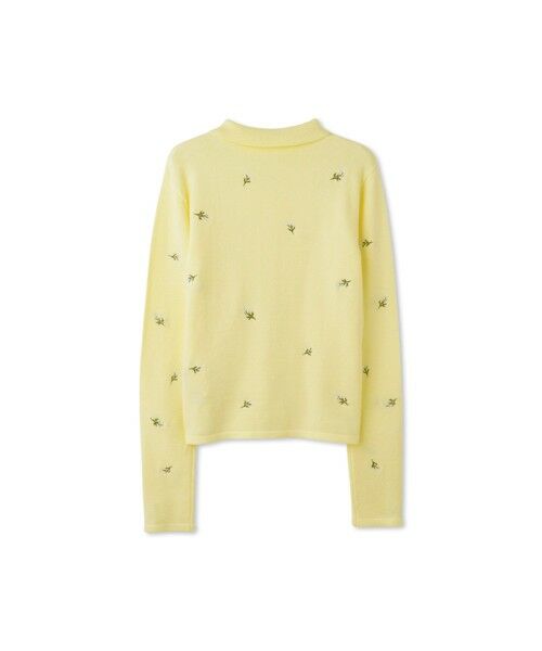 QUEENS COURT / クイーンズコート ニット・セーター | フラワー刺繍ポロニットトップス | 詳細18