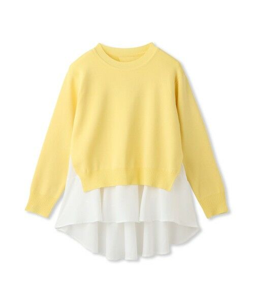 QUEENS COURT / クイーンズコート ニット・セーター | サイドスリットニット×ペプラムヘムインナーSET | 詳細11