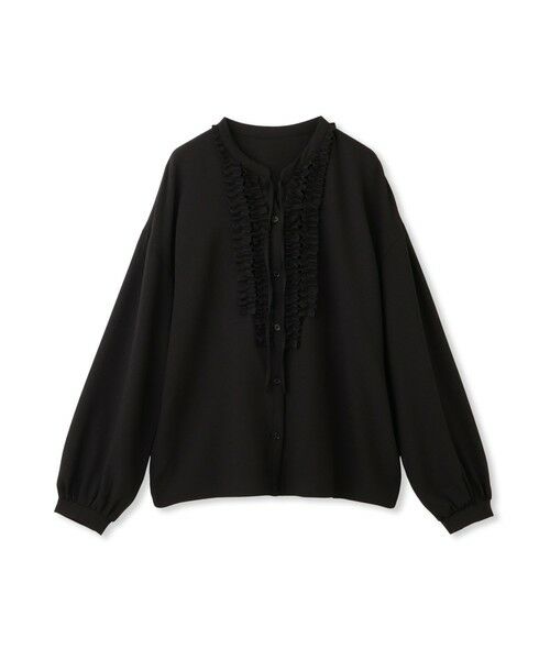 QUEENS COURT / クイーンズコート シャツ・ブラウス | ストレッチジョーゼットミニフリルブラウス | 詳細8