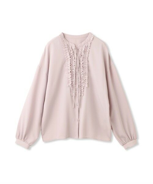 QUEENS COURT / クイーンズコート シャツ・ブラウス | ストレッチジョーゼットミニフリルブラウス | 詳細14