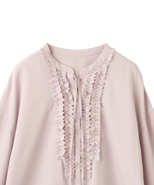 QUEENS COURT / クイーンズコート シャツ・ブラウス | ストレッチジョーゼットミニフリルブラウス | 詳細16