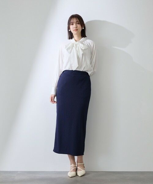 QUEENS COURT / クイーンズコート シャツ・ブラウス | クリアローンワイドボウタイブラウス | 詳細3