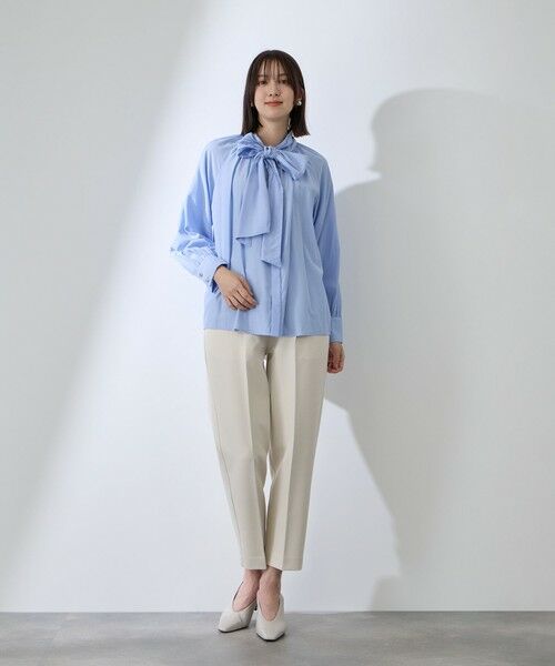 QUEENS COURT / クイーンズコート シャツ・ブラウス | クリアローンワイドボウタイブラウス | 詳細12