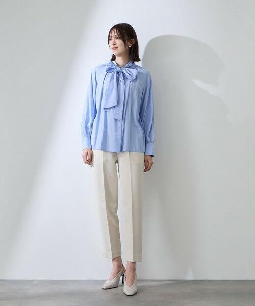 QUEENS COURT / クイーンズコート シャツ・ブラウス | クリアローンワイドボウタイブラウス | 詳細13