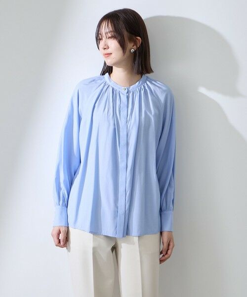 QUEENS COURT / クイーンズコート シャツ・ブラウス | クリアローンワイドボウタイブラウス | 詳細9
