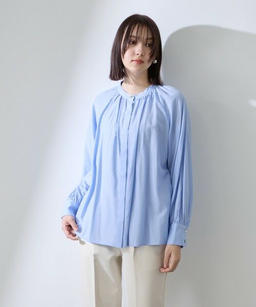 QUEENS COURT / クイーンズコート シャツ・ブラウス | クリアローンワイドボウタイブラウス | 詳細10