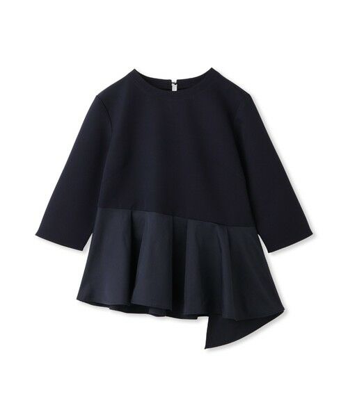 QUEENS COURT / クイーンズコート シャツ・ブラウス | ダブルクロスストレッチペプラムブラウス | 詳細12