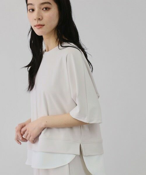 QUEENS COURT / クイーンズコート ロング・マキシ丈ワンピース | 【上下セット】レイヤリードルマントップ×スカート2ピース | 詳細13