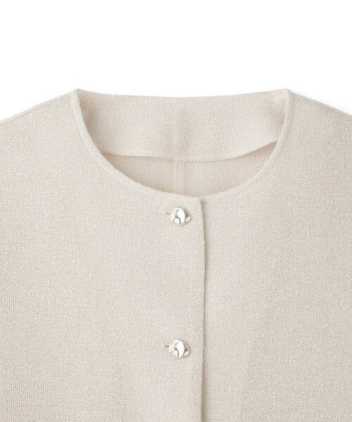 QUEENS COURT / クイーンズコート テーラードジャケット | ラメッシュノーカラージャケット | 詳細13