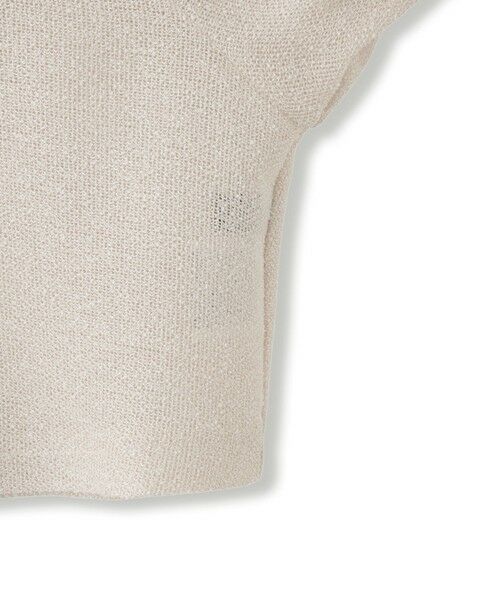 QUEENS COURT / クイーンズコート テーラードジャケット | ラメッシュノーカラージャケット | 詳細16