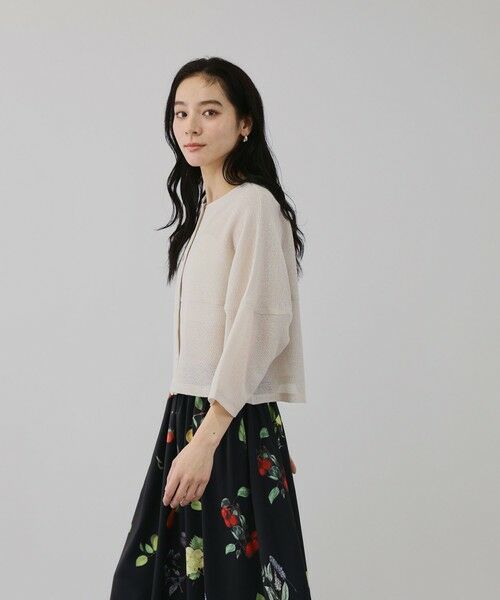 QUEENS COURT / クイーンズコート テーラードジャケット | ラメッシュノーカラージャケット | 詳細6