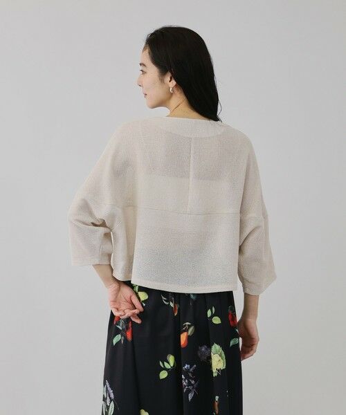 QUEENS COURT / クイーンズコート テーラードジャケット | ラメッシュノーカラージャケット | 詳細7