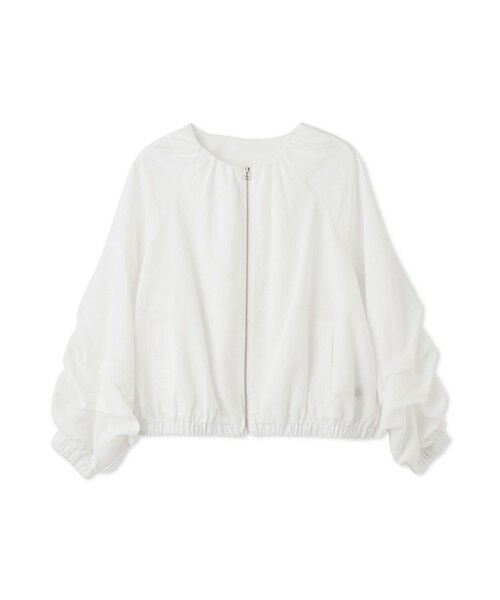 QUEENS COURT / クイーンズコート テーラードジャケット | ホイップスリーブノーカラーブルゾン | 詳細4